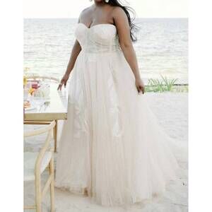 NEW WTOO locket gown in oatmeal